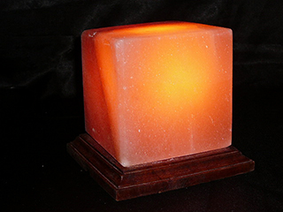 Cube Himalayan Salt Lamp 12cm Square 4kg